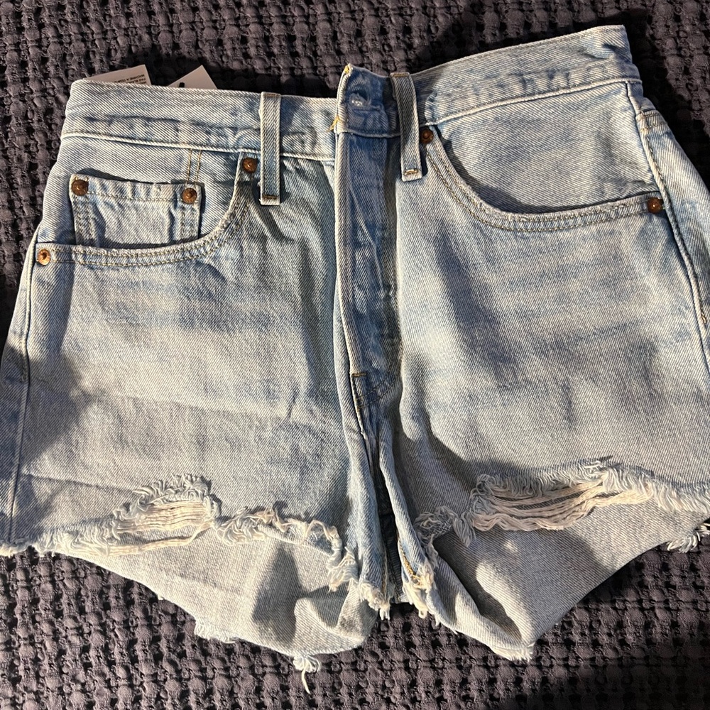 Levi’s Premium 501 Light Blue Denim Women Shorts